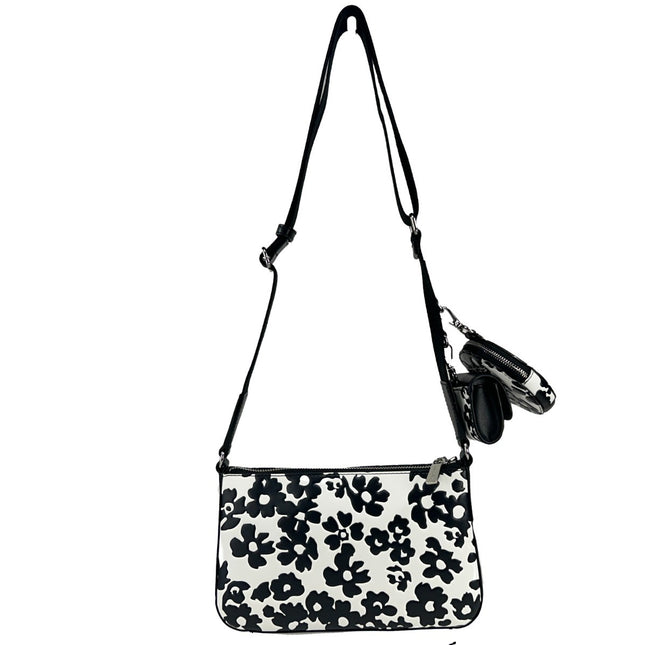 Michael Kors Floral Crossbody Tech Attachment Bag Purse