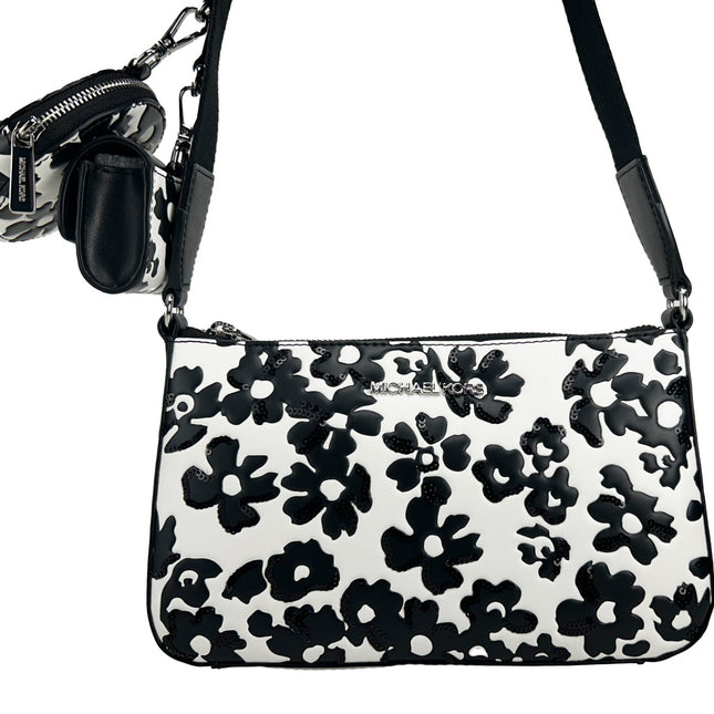 Michael Kors Floral Crossbody Tech Attachment Bag Purse