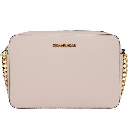 Michael Kors Adult Saffiano Leather East West Crossbody Handbag With 2 Slit Pockets