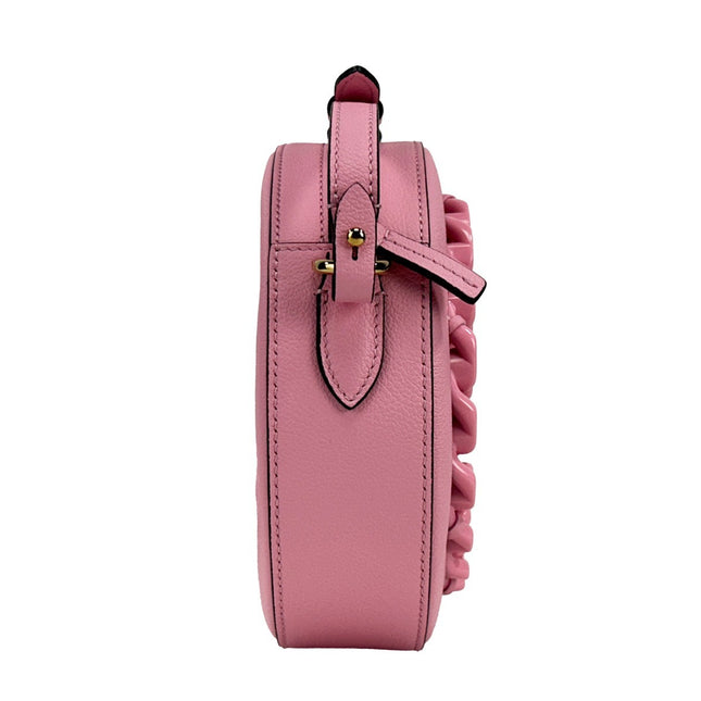 Versace Round Disco Leather Camera Case Crossbody Bag