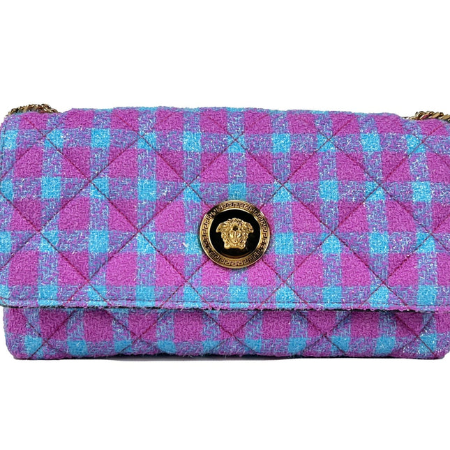 Versace Wool Lurex Medium Shoulder Crossbody Bag