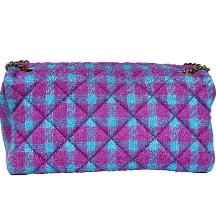 Versace Wool Lurex Medium Shoulder Crossbody Bag