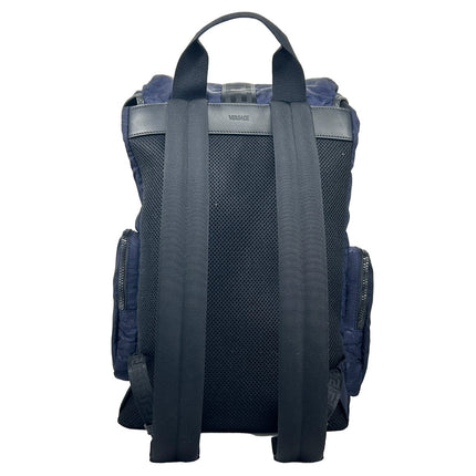 Versace Medusa Nylon Buckle Drawstring Backpack Bag