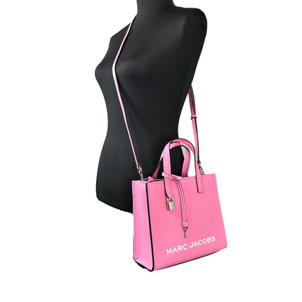 Marc Jacobs Mini Grind Pink Leather Crossbody Bag Purse