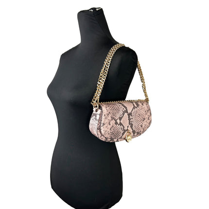 Michael Kors Mila Small Snakeskin Messenger Crossbody Bag