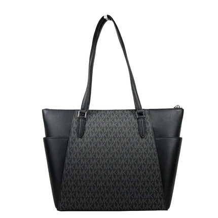 Michael Kors Charlotte Leather Top Zip Tote Bag