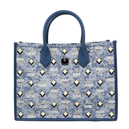 MCM Aren Munchen Denim Tote Bag