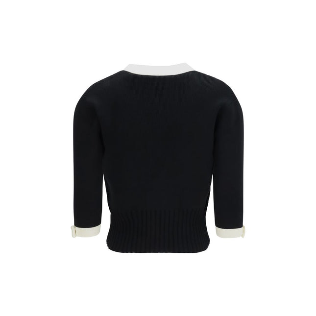 Valentino Black Cotton Cardigan