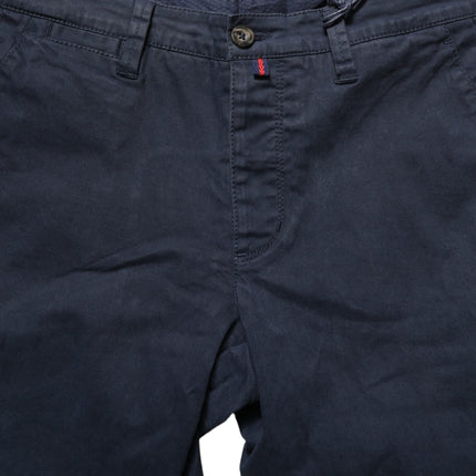 Domenico Tagliente Navy Blue Skinny Chino Mid Waist Men Pants
