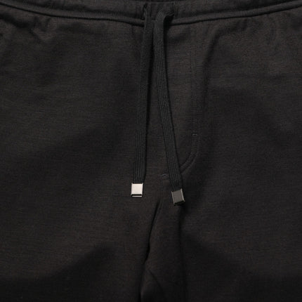Dolce & Gabbana Black Wool Jogger Men Sweatpants Trouser Pants