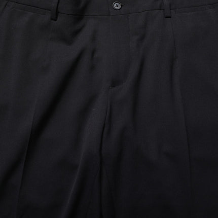 Dolce & Gabbana Black Wool Tapered Leg Dress Trouser Pants