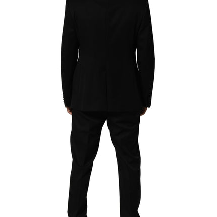 Dolce & Gabbana Black Crystal Embellished 2 Piece Suit