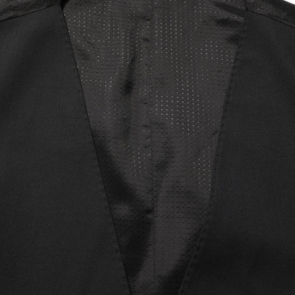 Dolce & Gabbana Black Single Breasted Men Waistcoat Vest