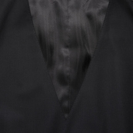 Dolce & Gabbana Black Wool Single Breasted Waistcoat Vest