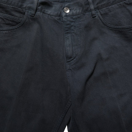 Dolce & Gabbana Black Cotton Mid Waist Skinny Men Denim Jeans