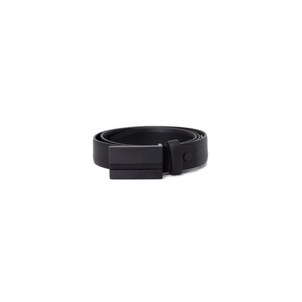Antony Morato Black Leather Regular Belt