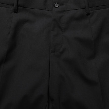 Dolce & Gabbana Black Wool Slim Fit Formal 2 Piece Men Suit