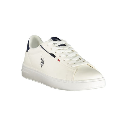U.S. POLO ASSN. White Polyurethane Men's Sneaker