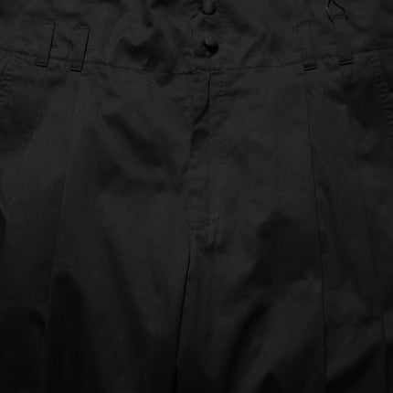 Dolce & Gabbana Black Cotton Straight Leg DressTrouser Pants