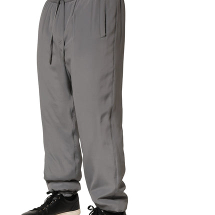 Dolce & Gabbana Gray Cotton Jogger Sweatpants Trouser Pants