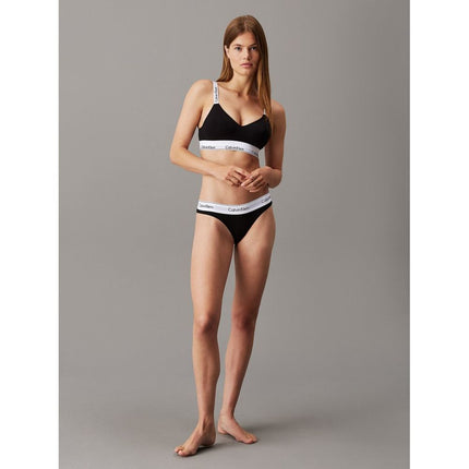 Calvin Klein Black Cotton Bra Calvin Klein