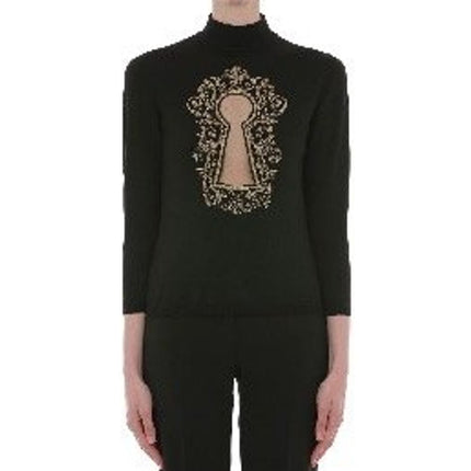 Moschino Black Wool Sweatshirt Moschino