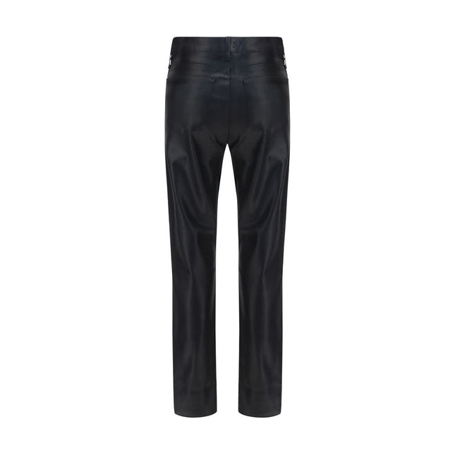 L'Agence Black Leather Pants
