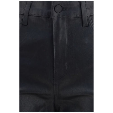 L'Agence Black Leather Pants