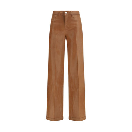 L'Agence Beige Cotton Jeans Denim