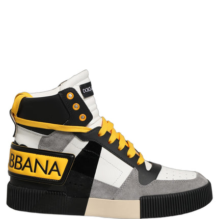 Dolce & Gabbana Multicolor Leather High Top Sneakers Shoes