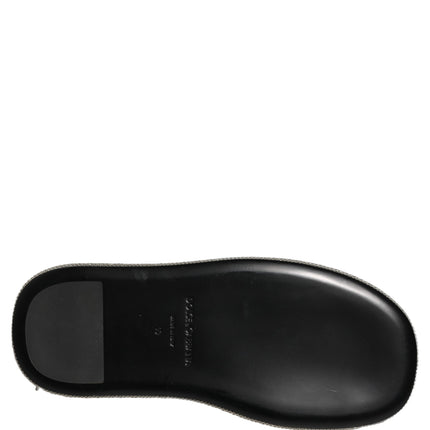 Dolce & Gabbana Black Crystal Embellished Platform Men Slides Shoes