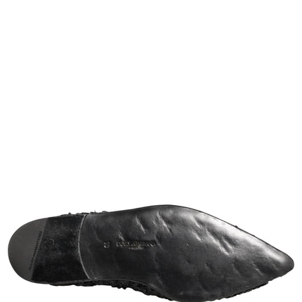 Dolce & Gabbana Black Mules Slides Slippers Men Flats Shoes