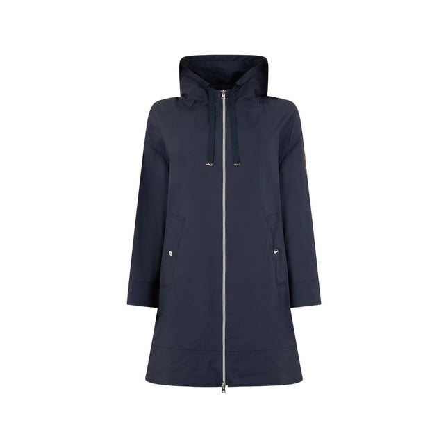 Herno Blue Elastane Coat