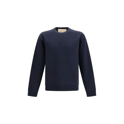 Valentino Blue Cotton Sweatshirt