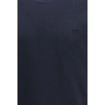 Valentino Blue Cotton Sweatshirt