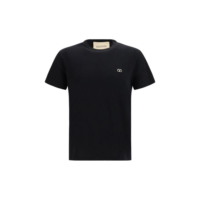 Valentino Black Cotton T-Shirt