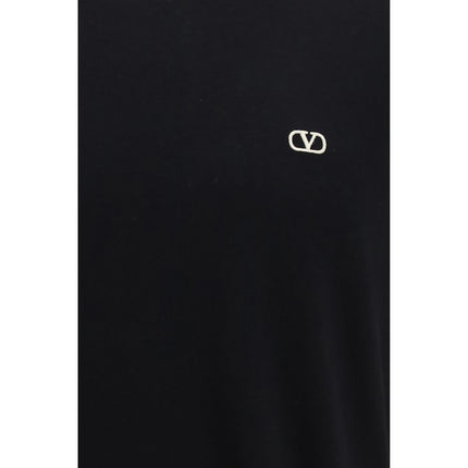 Valentino Black Cotton T-Shirt