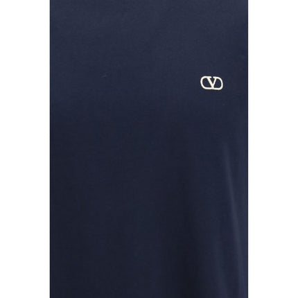 Valentino Blue Cotton T-Shirt