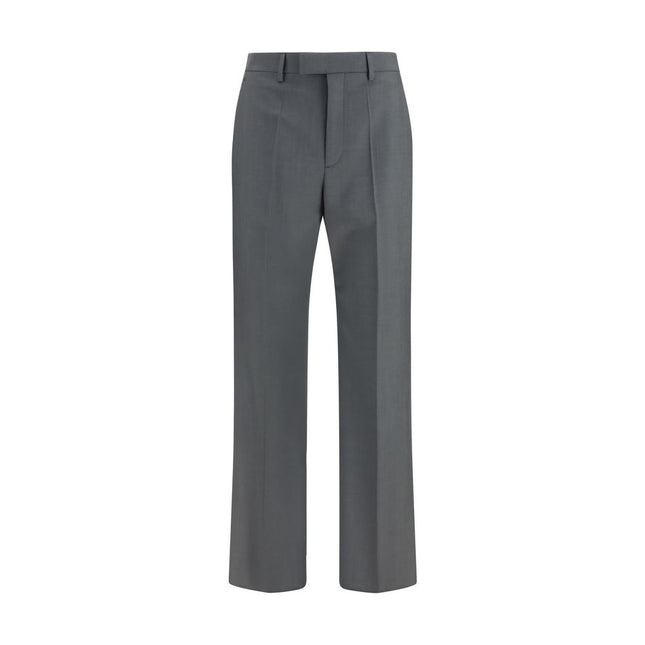 Valentino Gray Wool Oves Aries Dress Pants