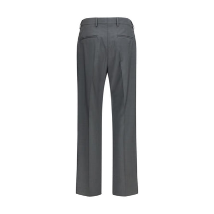 Valentino Gray Wool Oves Aries Dress Pants