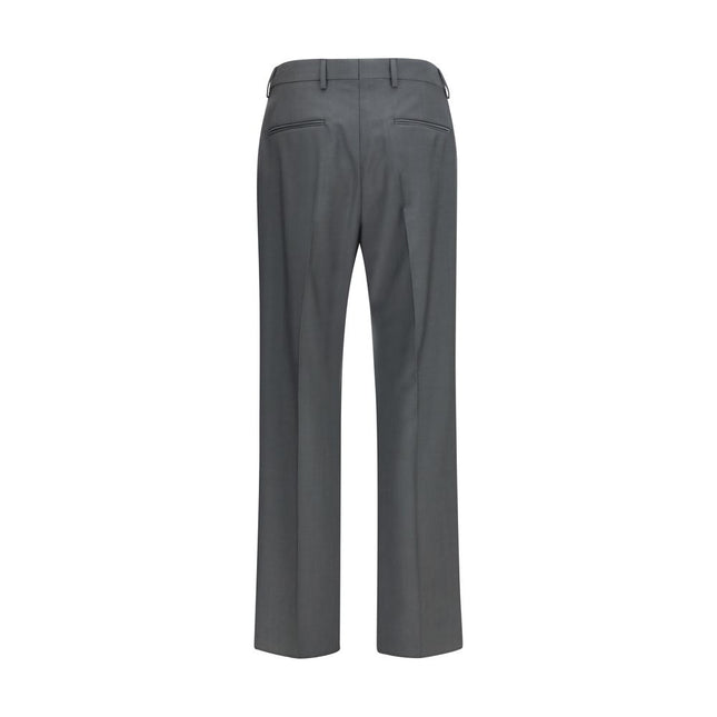 Valentino Gray Wool Oves Aries Dress Pants