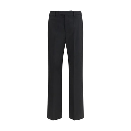 Valentino Black Wool Oves Aries Dress Pants