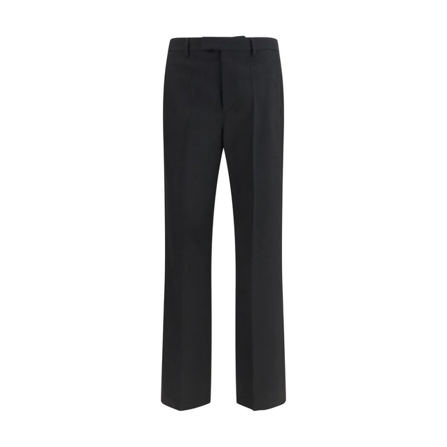 Valentino Garavani Black Wool Oves Aries Dress Pants