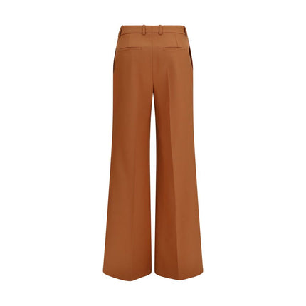Chloé Orange Cotton Flared Pants