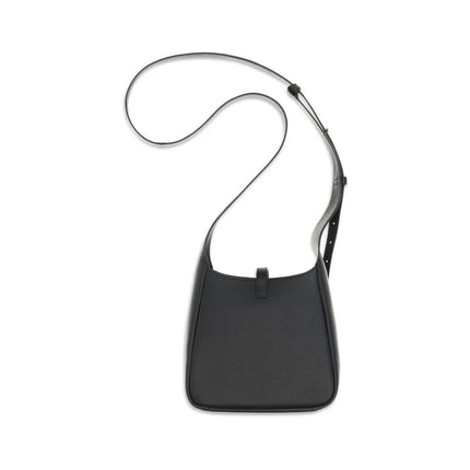 Tory Burch Black Calf Leather Bos Taurus Shoulder Bag