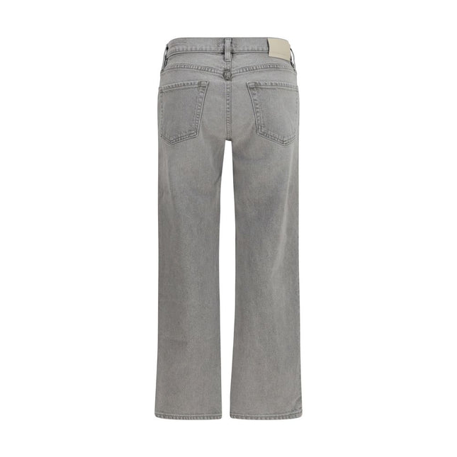 Citizens of Humanity Gray Cotton Straight-Leg Jeans