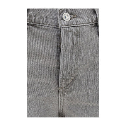 Citizens of Humanity Gray Cotton Straight-Leg Jeans