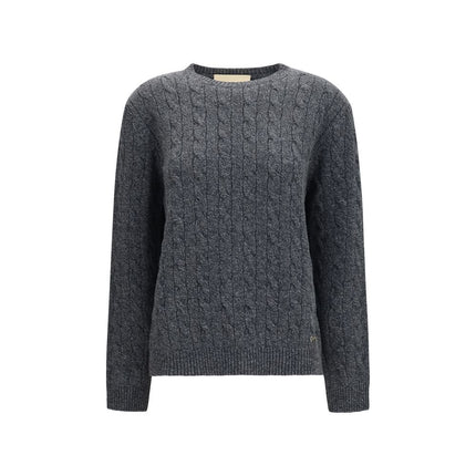 Valentino Gray Wool Oves Aries Sweatshirt