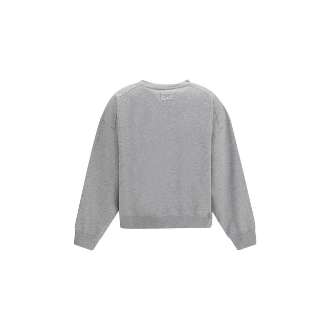 Ganni Gray Cotton Sweatshirt