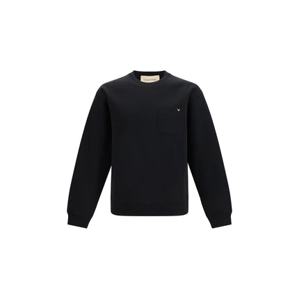 Valentino Black Cotton Sweatshirt